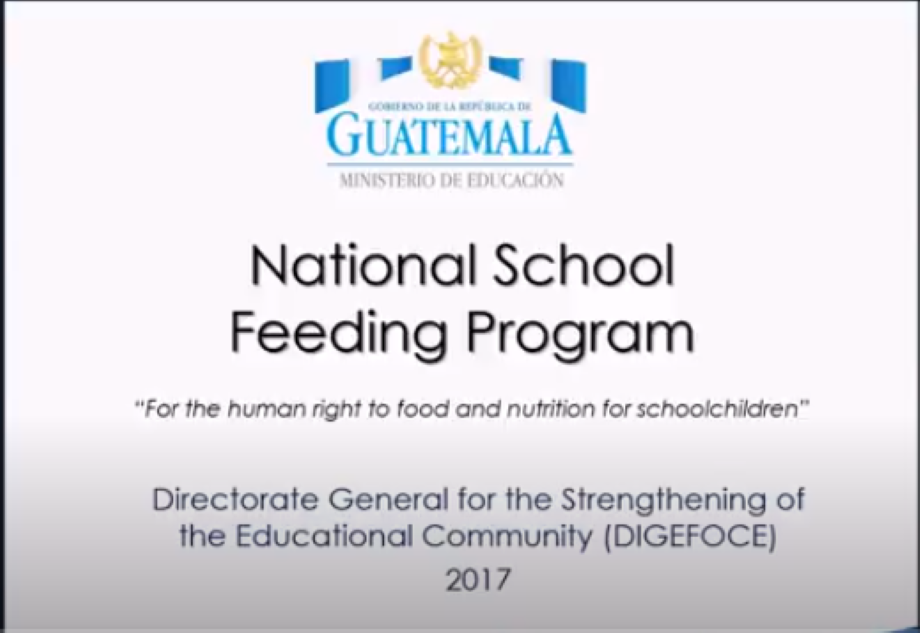 Guatemala National School Feeding Programme